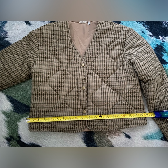 Sadie & Sage Beach Picnic Plaid jacket - Picture 4 of 4